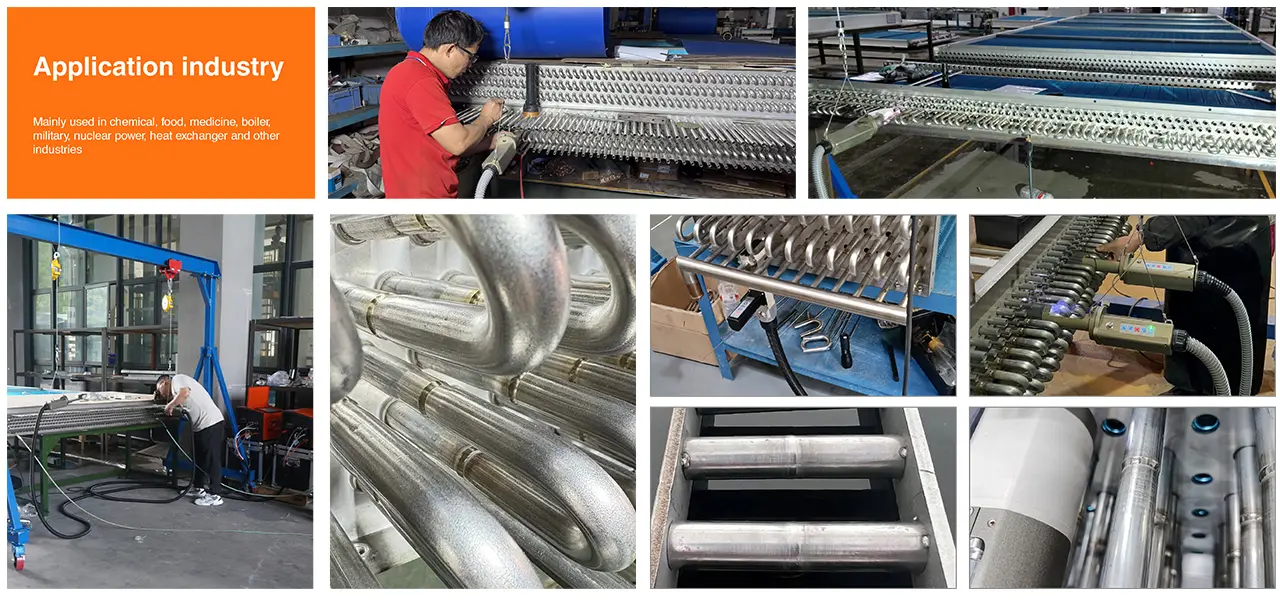 Heat exchanger tube welding effect